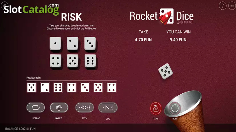Crash Game Interface - Rocket Dice Game Review